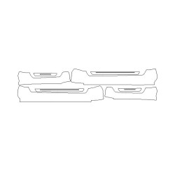 Audi A7 C8 προστατευτικές μεμβράνες / μεμβράνη προστασίας για εσωτερικά κατώφλια (2017-)