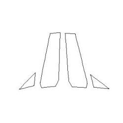 Audi A7 C8 stĺpiky B ochranná fólia (2017-)