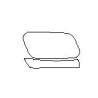 Audi A7 C8 fuel door protective film (2017-)
