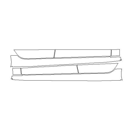 Audi A7 C8 skyddsfilm / skyddsfilm för nedre dörrar och yttre trösklar (2017-).