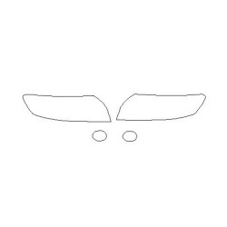 VOLVO S40 II FL beskyttelsesfilm til forlygter / forlygter (2008-2012)