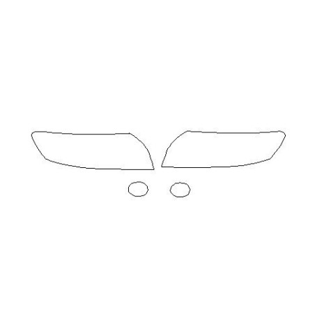 VOLVO S40 II FL beskyttelsesfilmer for frontlykter/lyskastere (2008-2012)