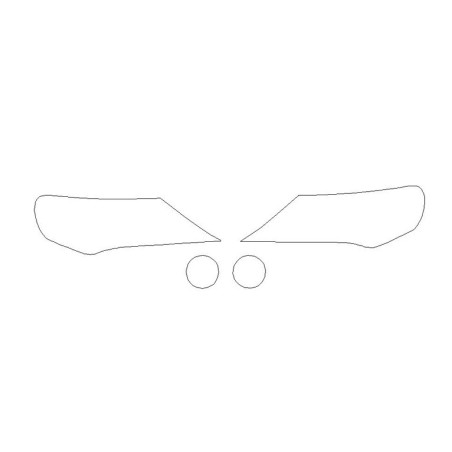 TOYOTA RAV4 IV (4) beschermende folie voor koplampen / voorlampen (2013-2015)