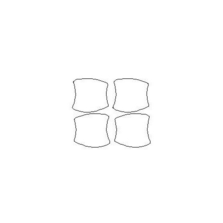 Toyota RAV4 IV FL (4) películas de proteção dedicadas para os puxadores das portas (2015-2019)