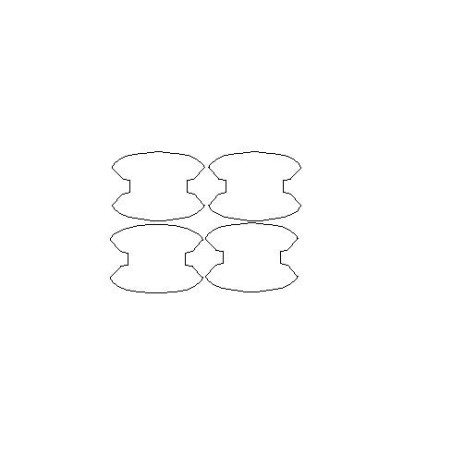 Chrysler Grand Voyager V kapı kolları için koruyucu filmler (2007-2016)