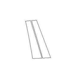 Lámina de protección montante B Alfa Romeo Tonale negro piano (2022-)