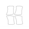 Pellicole di protezione per maniglie di porte dedicate Lexus GS IV (2012-2020)
