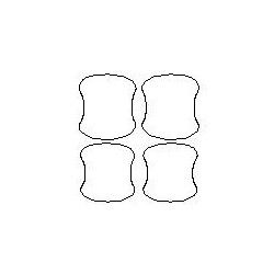 Subaru XV Crosstrek II films de protection dédiés aux poignées de portes (2018-)