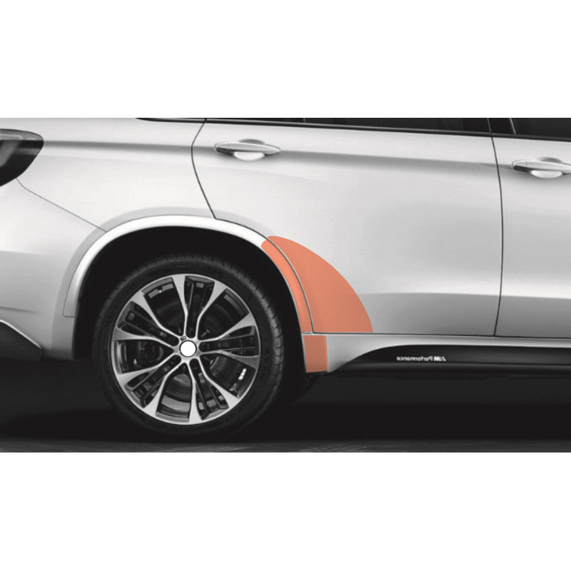 BMW X5 M (M Šport) F15 blatník, dvere práh zadné fólie ochranné (2014-2018)