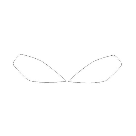 KIA Venga fari / lampade anteriori pellicole protettive (2009-2019).