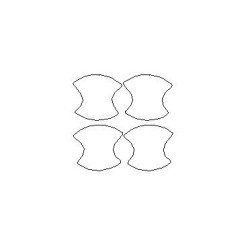 Beskyttelsesfilm til dørhåndtag til MITSUBISHI LANCER VIII (8) (2007-2017)