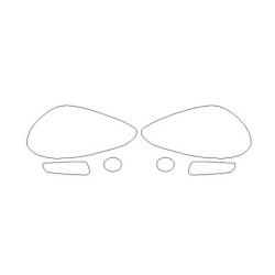 Fiat Punto IV ajovalot / etuvalojen suojakalvot (2009-2018)