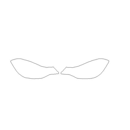 SUBARU IMPREZA IV faros / luces delanteras calcomanías / películas de protección (2011-2016).