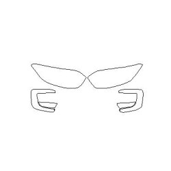 Forlygter / forlysfilm til Renault Captur I efter FL (2017-2019)