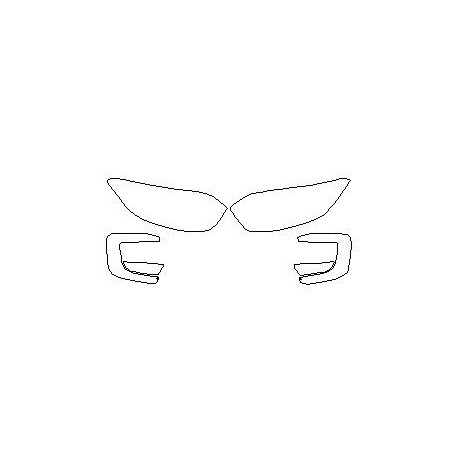 Φώτα προστασίας φαναριών μπροστά για Renault Captur I μετά το facelift (2017-2019)