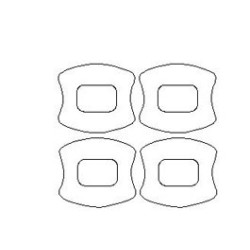 Renault Koleos I FL suojakalvo käsittelee kahvat (2007-2016)