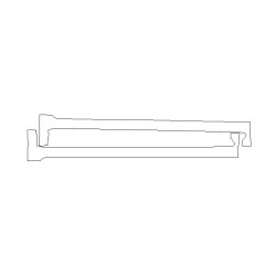 Lexus GX 460 beskyttelsesfilm / beskyttelsesfolie til trin (2014-)