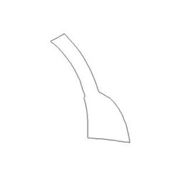 Jaguar F-pace rear door fender protection film (2016-)