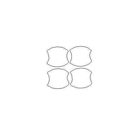 Nissan Pathfinder IV 4 omistettu suojaava kahvojen kalvo (2017-)