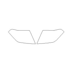 Nissan Pathfinder III προφυλακτήρες / μεμβράνες μπροστινών φώτων (2005-2016)