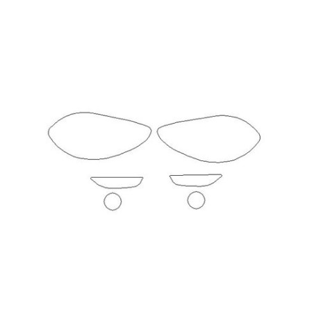 Fiat 124 Spider faróis / luzes dianteiras de halogéneo / indicadores de piscas proteção de películas (2016-2020)