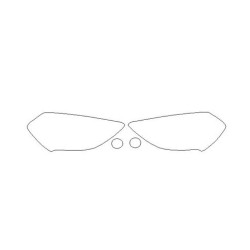 Renault Clio III FL koplampen / voorlampen halogeen beschermfolie (2009-2012)