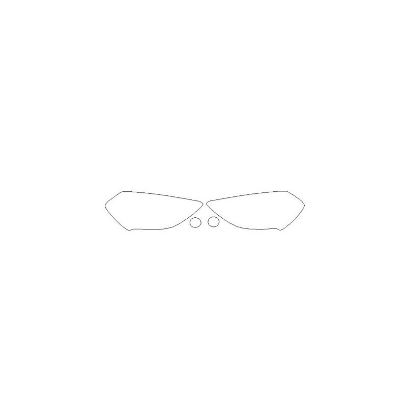 Renault Clio III FL frontlykter / hovedlys halogen beskyttelsesfilm (2009-2012)