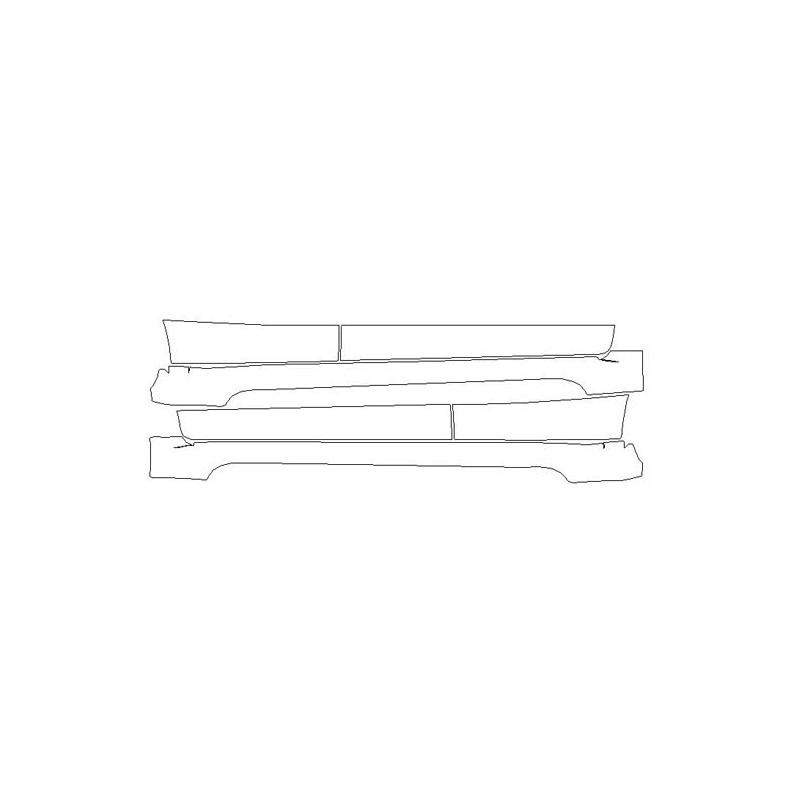 Mitsubishi Pajero Sport III beskyttelsesfilm / beskyttelsesfilm til trin og døre (2016-)