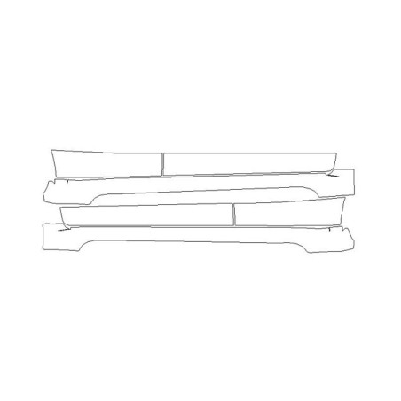 Mitsubishi Pajero Sport III beskyttelsesfilm / terskel- og dørbeskyttelsesfilm (2016-)