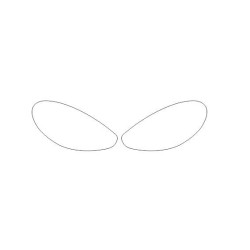 Porsche Panamera I 970 için FL ön farlar/kızaklar koruyucu filmler (2013-2016)