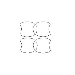 Honda HR-V III 3 kapı kolu koruyucu film seti (2022-)