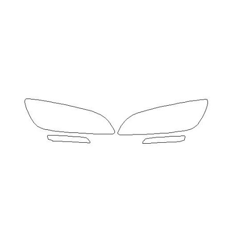 Volvo V60 I FL strålkastare / skyddsfilmer för strålkastare (2013-2018)