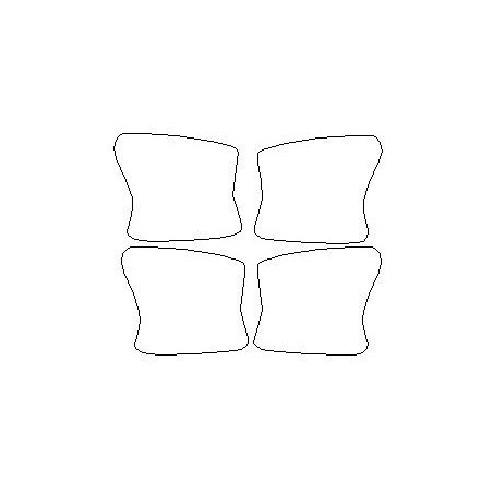 Mercedes GLS-Klasse X166 dedikált védőfóliák kilincsekhez (2015-2019)