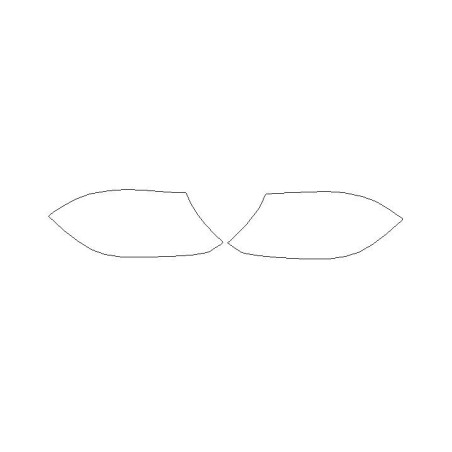 Mercedes GLS-Klasa X166 fényszórók / első lámpabúrák védőfóliák (2015-2019)