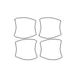 Toyota RAV4 IV (4) koruma filmleri kulplar için özel olarak tasarlanmıştır (2013-2015)