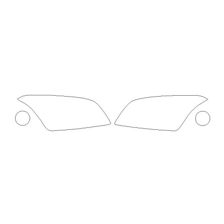 Chevrolet Trax I mk1 1 farlar / ön lambalar halojen koruma filmleri (2013-2016)