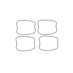 Chevrolet Trax II 2 személyre szabott védőfóliák ajtókilincs alá (2017-2022)