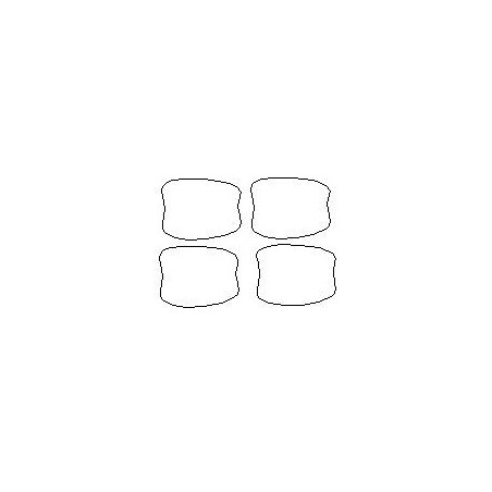 Chevrolet Trax II 2 aangepaste beschermende folies voor de handgrepen (2017-2022)