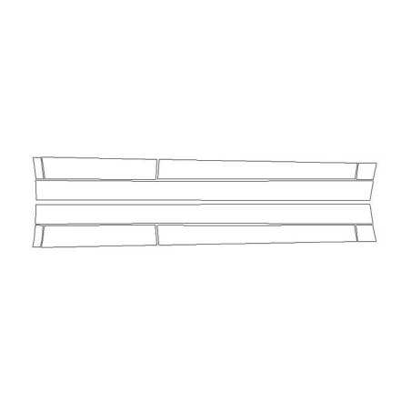 Mitsubishi ASX προστατευτικά φιλμ / προστατευτικό φιλμ για κατώτατα και πόρτες (2010-2018)