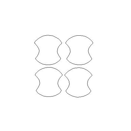 Mini One / Cooper III F56 5D films de protection dédiés pour les poignées (2014-)