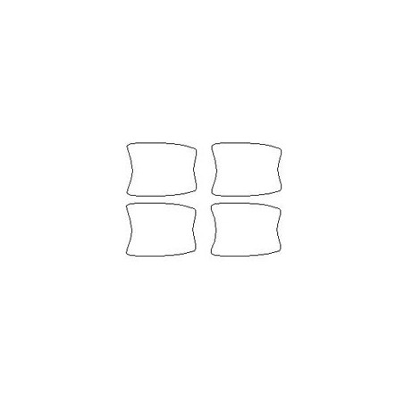 Mercedes C-klass W205 dedikerade skyddsfilm för handtag (2014-2021).