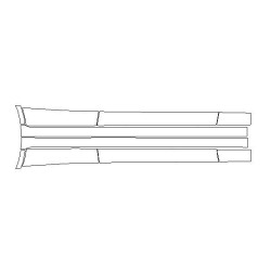 Mercedes C-klasse W205 beschermende folie / beschermfolie voor dorpels en deuren (2014-2021)
