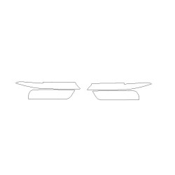 BMW X7 G07 LCI po FL phares / lampes avant films de protection (2022-)
