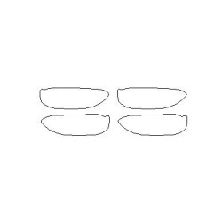 Dacia Logan II mk2 2 špeciálne ochranné fólie podľa oveľa (2012-2020)