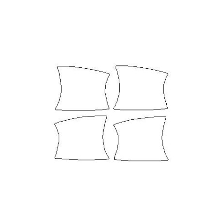 MERCEDES C-klasse W204 beschermfolie voor deurklinken (2007-2014)