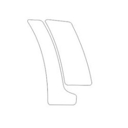 Peugeot 207 parafango e portiera posteriore pellicole protettive (2006-2012).