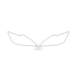 FORD FOCUS II (2) po FL reflektory / lampy predné fólie ochranné (2007-2011)