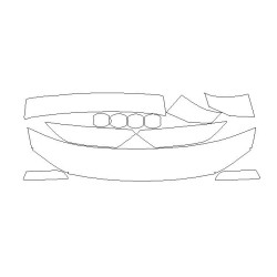 VW Passat B8 foran FL Variant (KOMBI) beskyttelsesfilm SÆT frontmaske, skærme, bagkofanger,...