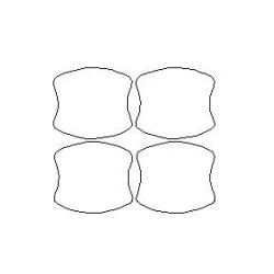 Toyota Auris II 2 özel kapı kolları koruma filmi (2012-2018)