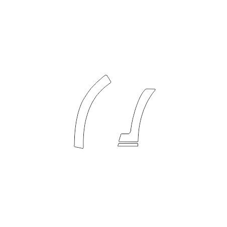 VW GOLF VII FL (7fl) Folii de protecție pentru apărătoarele de noroi față-spate (2017-2020)